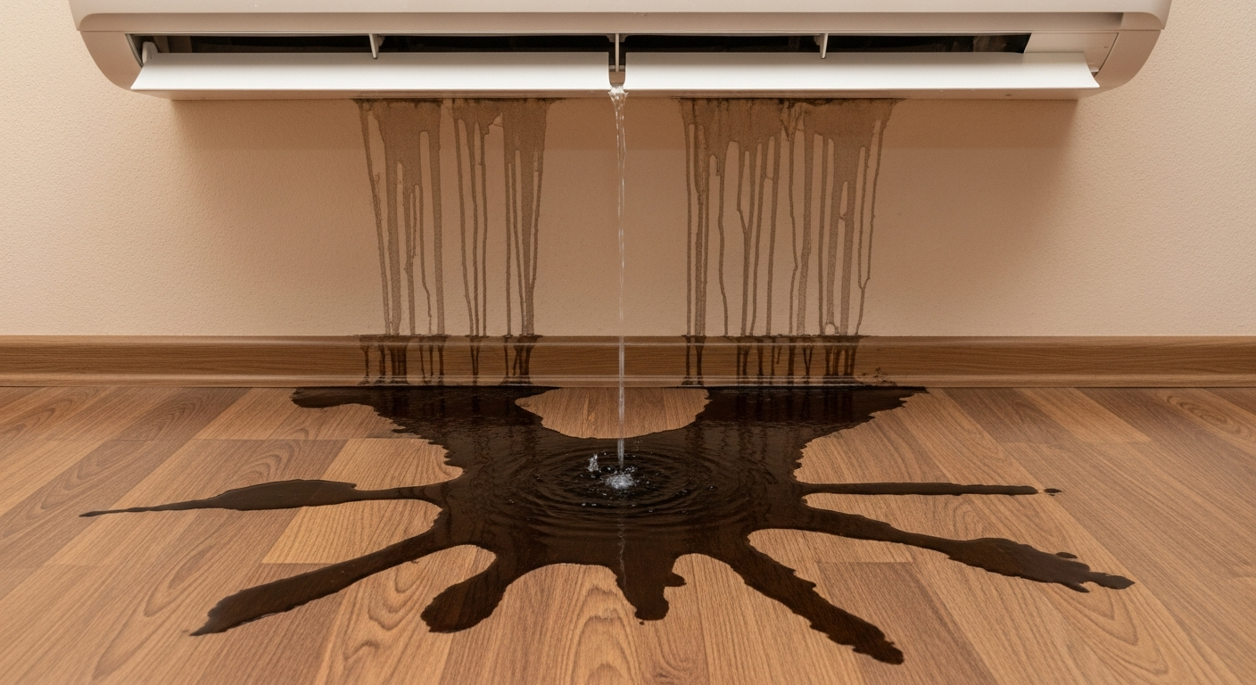 Klimadan su akıyor – iç üniteden damlayan su
